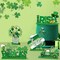 6 Pcs St Patrick's Day Table Decorations Shamrock Wooden Table Sign Happy Patricks Lucky Gnome Wood Centerpiece for Table Irish Wooden Plaque St Patricks Tiered Tray Decor for Home Holiday